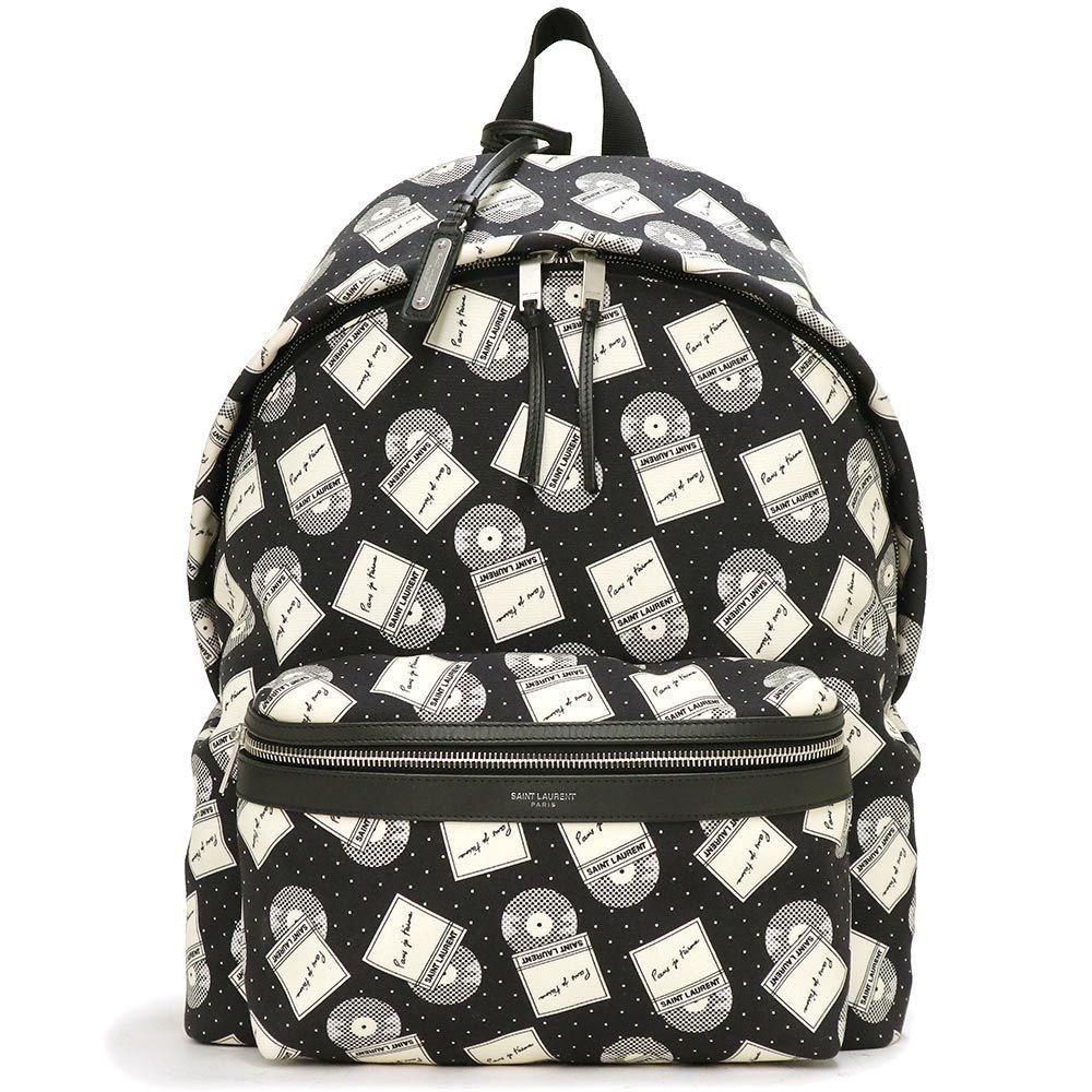 Saint Laurent City Backpack Anthony Vaccarello Rucksack Daypack Black